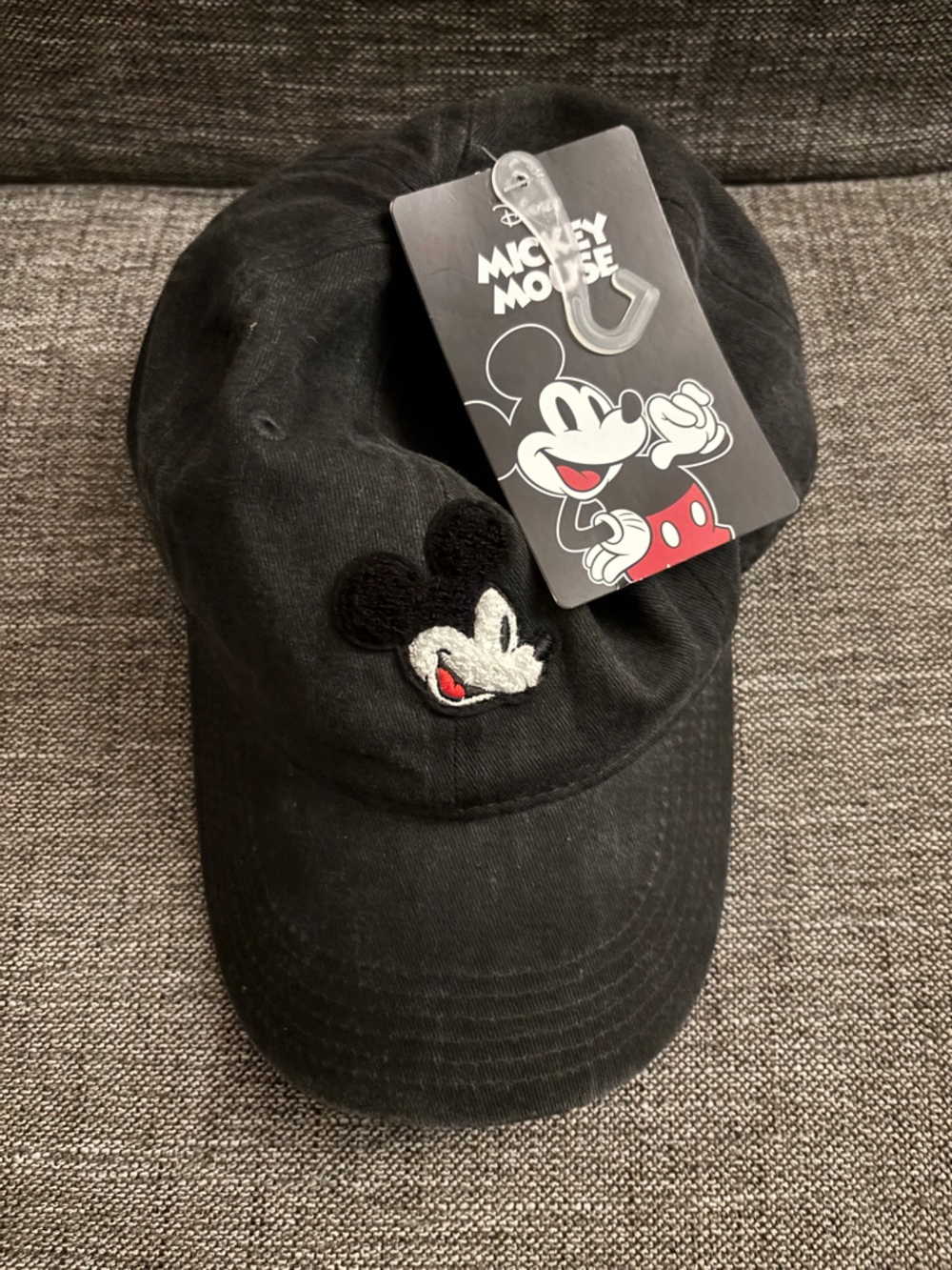 Disney Black Mickey Mouse Logo Cap